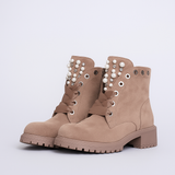 LEANNA™ – FANGO ANKELSTØVLER MED PERLER OG STRASS