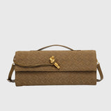 CHERRY™ – LUKSUS FLETTET SUEDE-CLUTCH