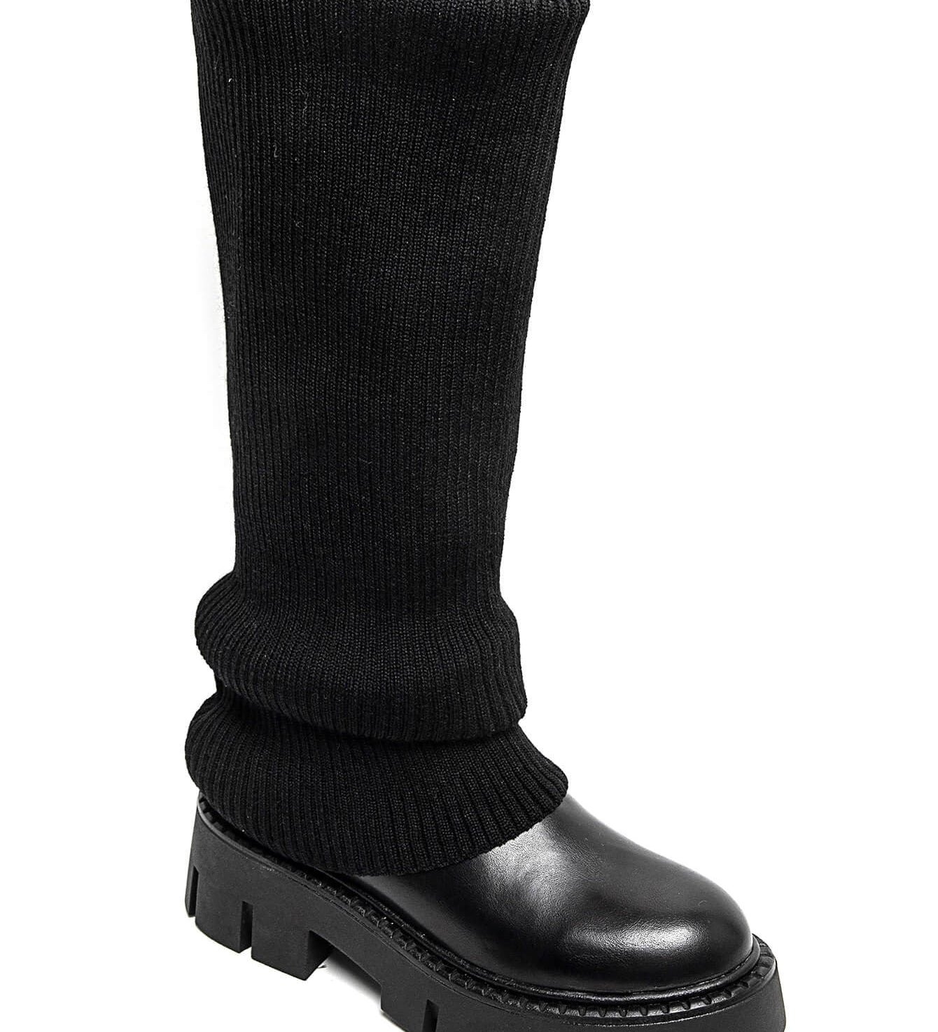 CHAIMAE™ – SORTE STRØMPESTØVLER MED ELEGANT PASFORM