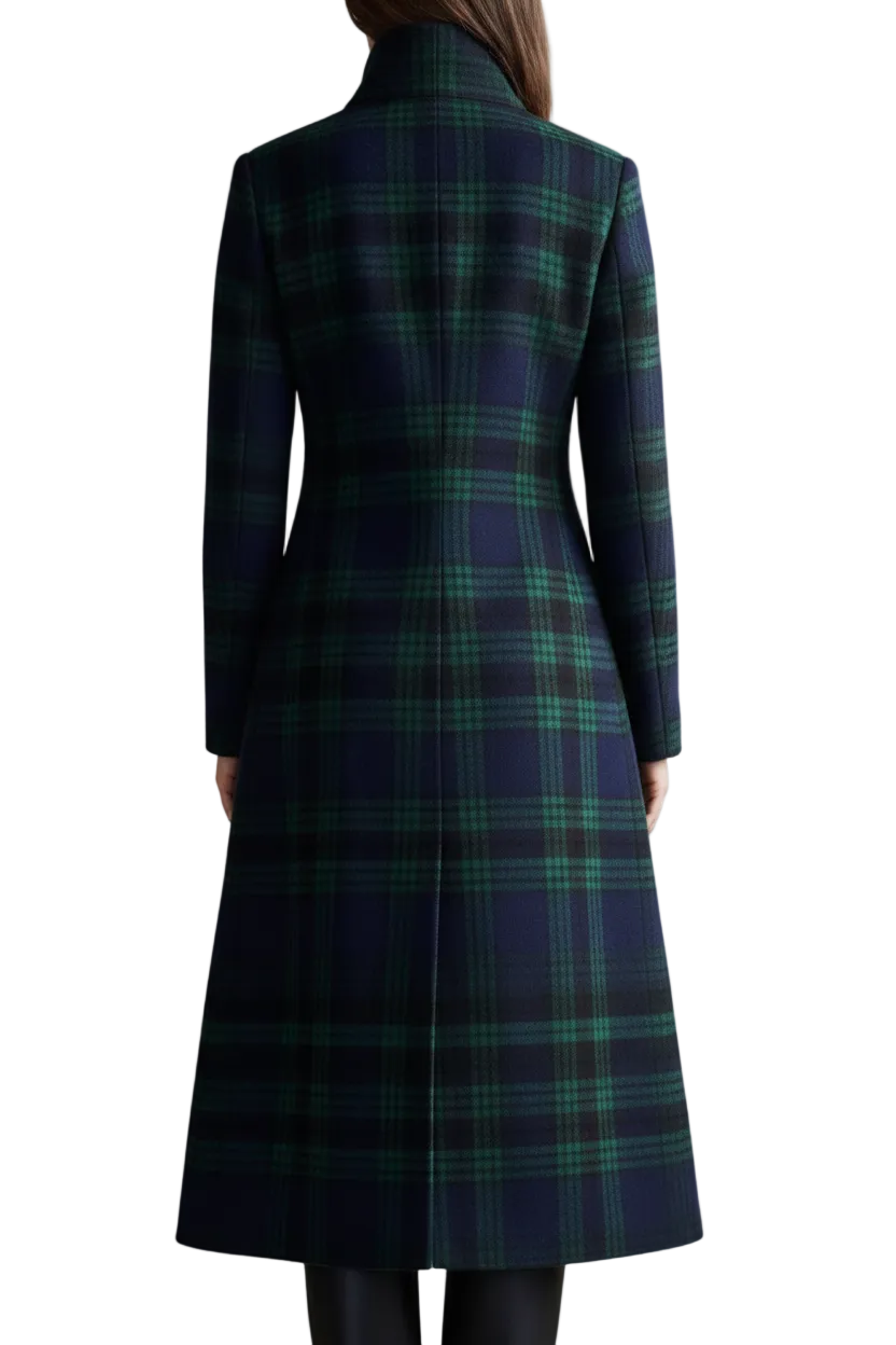 Audrey™ | Timeless Plaid Elegant Coat