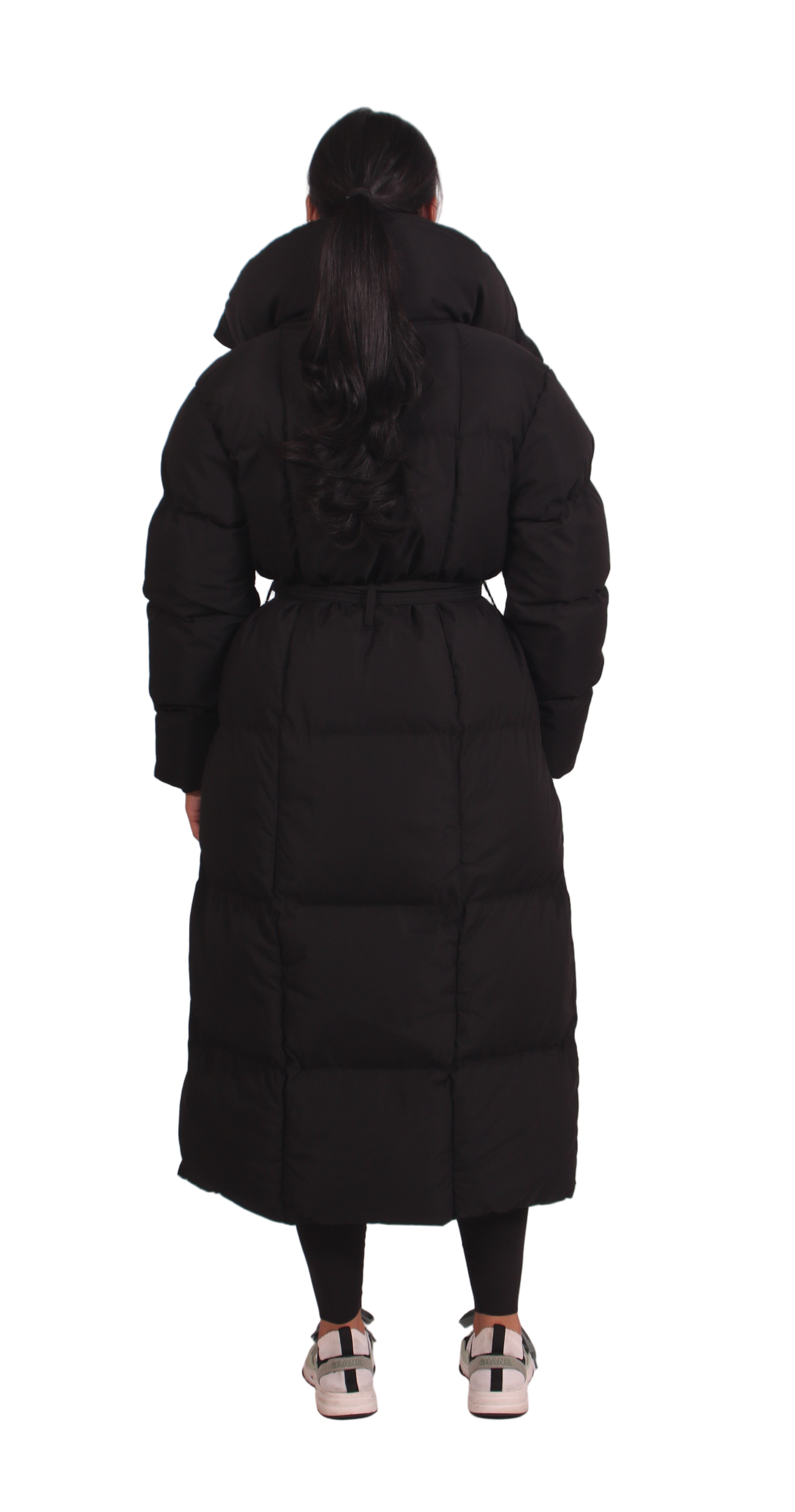 Longline puffer Black