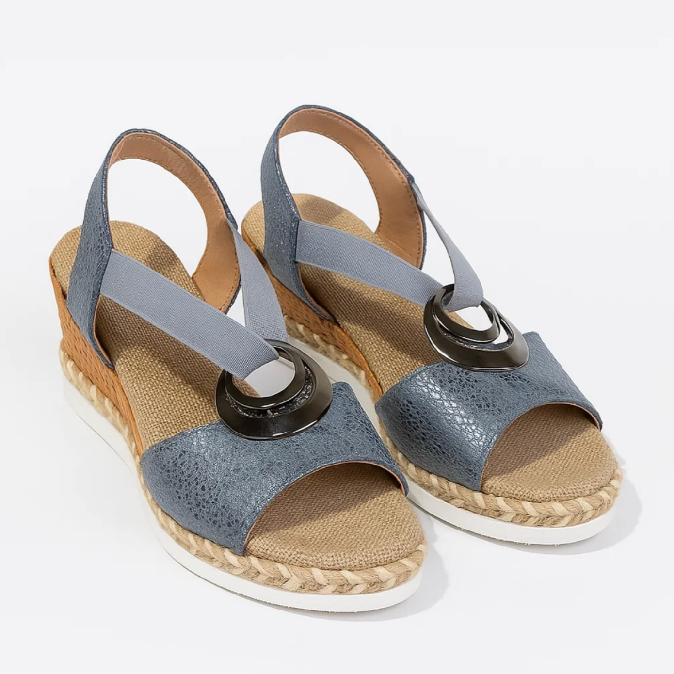 ELENA™ – SANDALER MED SØLVDETALJE OG MODERNE ELEGANCE