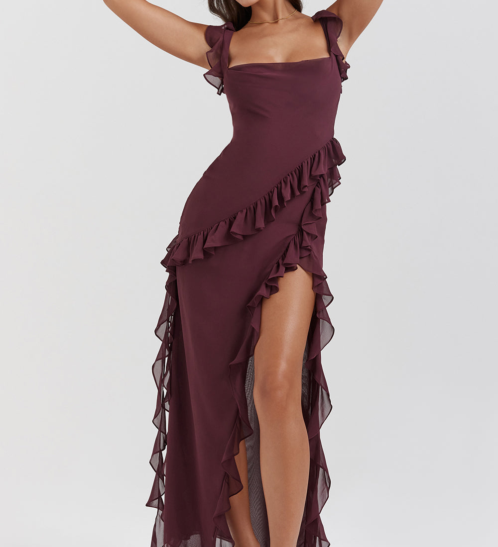 LAUREN™ – ELEGANT MAXIKJOLE MED FLYDENDE SILHUET