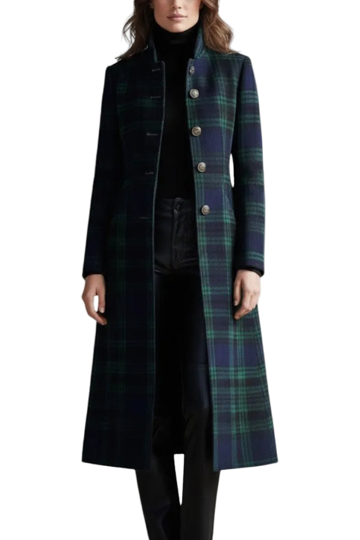 Audrey™ | Timeless Plaid Elegant Coat