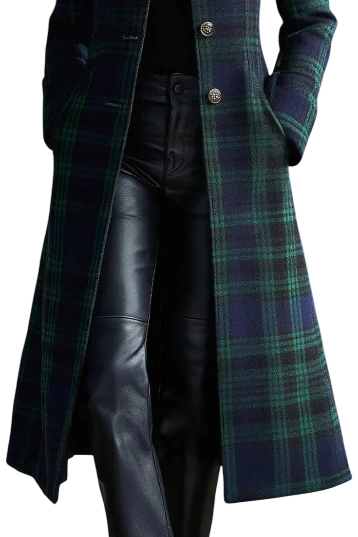 Audrey™ | Timeless Plaid Elegant Coat