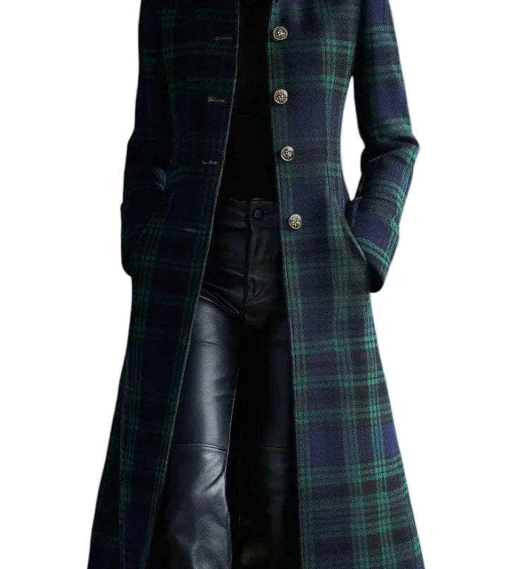 Audrey™ | Timeless Plaid Elegant Coat