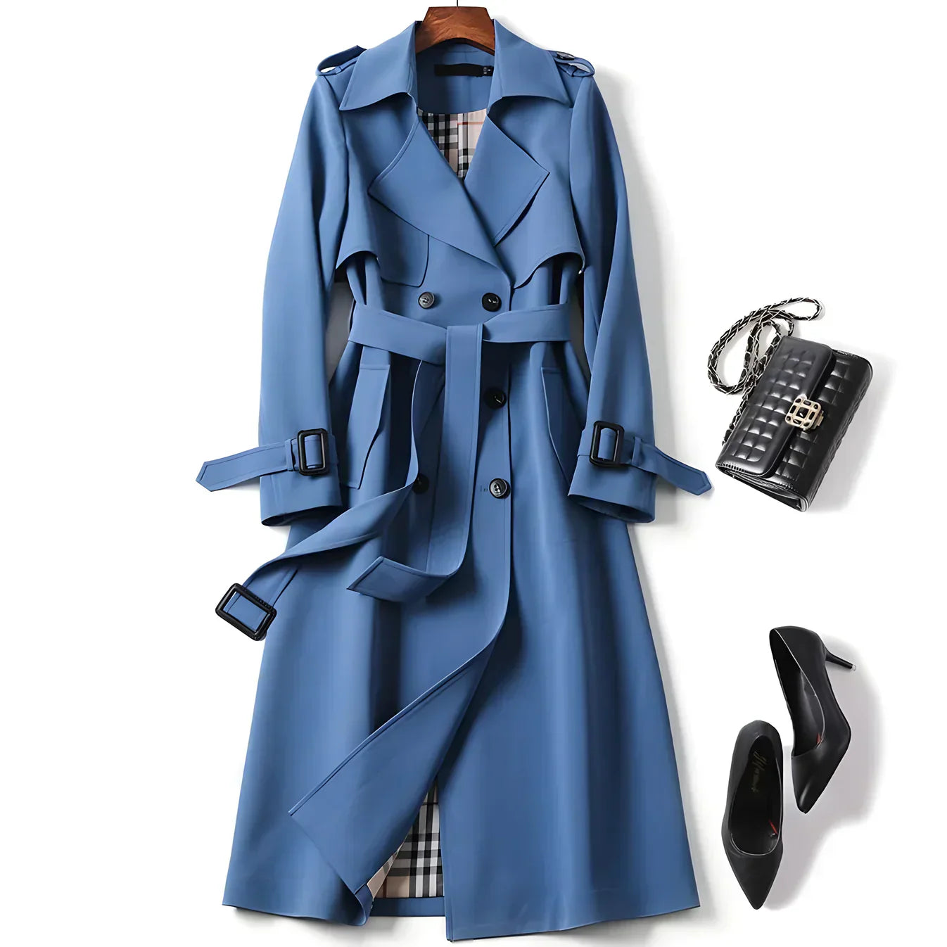 XANTHIPPE™ – ELEGANT TRENCHCOAT MED TIDLØST DESIGN